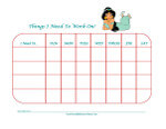 disney princess behavior chart